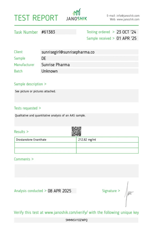 Masteron Enanthate 200mg/ml-GMP Heritage Blue - Image 2