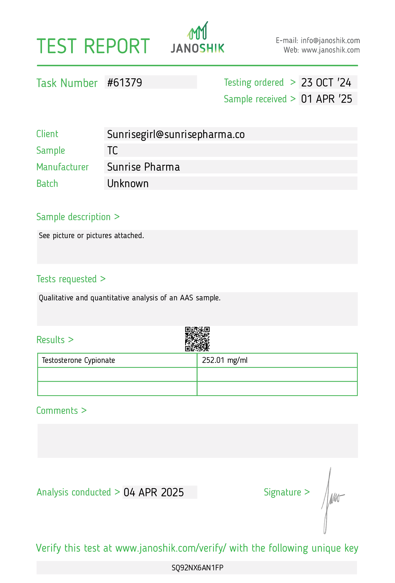 Testosterone Cypionate 250mg-GMP - Image 2