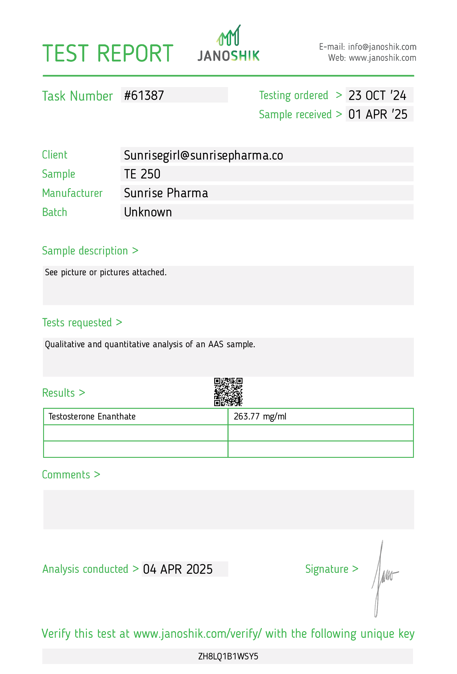 Testosterone Enanthate 250mg-GMP - Image 2